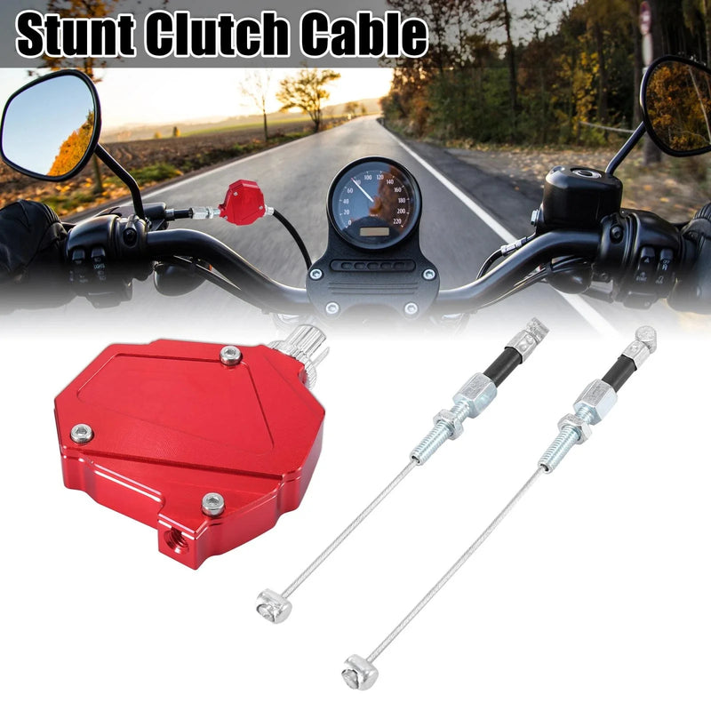 Motorcycles Stunt Clutch Easy Pull Cable Line Clutch Economizer System Red
