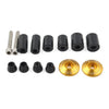 Motorcycle Dirt Bike Gold 7/8'' Handlebar End Cap Plugs