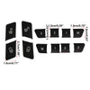 Mercedes-Benz GLE500 Car Door Lock Unlock Seat Button Cover Trim Set (2016-2020)