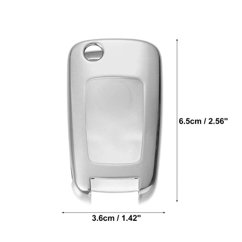 Chevrolet Impala TPU Key Fob Cover Silver Tone (2014-2019)