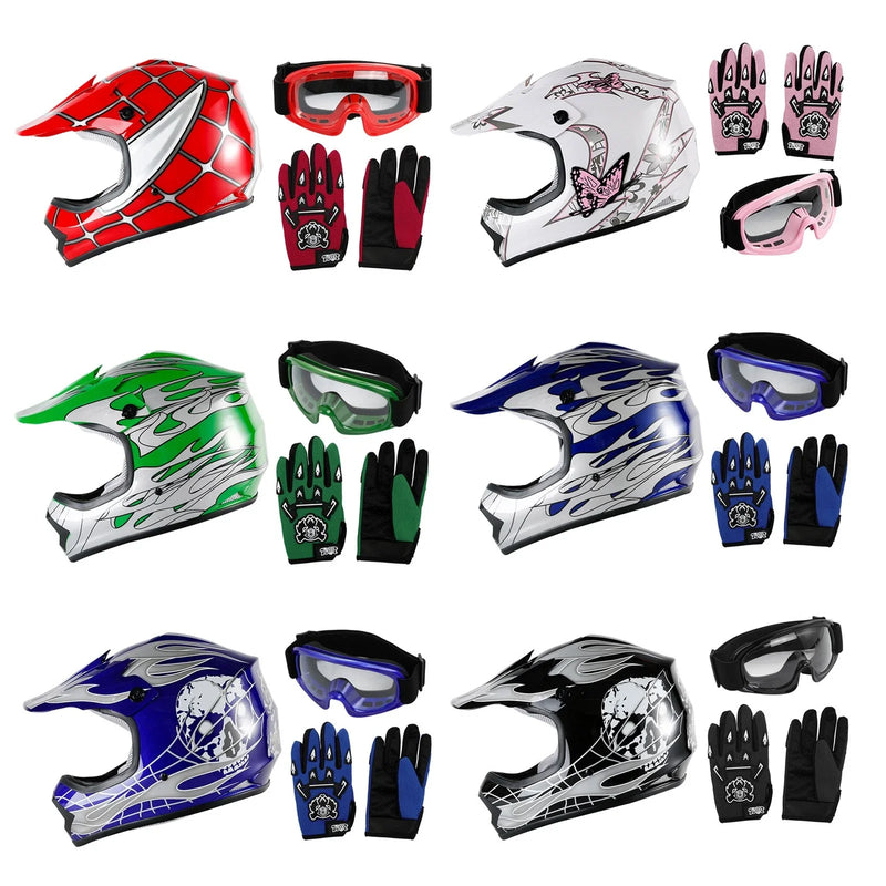Kids S M L XL Youth ATV Helmet DOT Offroad Racing