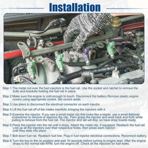 Chevrolet Colorado 3.6L 6x Car Fuel Injector Nozzle (2015-2016)