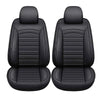 Chevy Silverado GMC Sierra Black PU Leather Front Seat Covers (2007-2023)