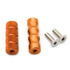 Universal Motorcycle - Gear Shift Brake Lever Pedal Orange 6mm Foot Pegs