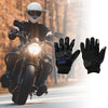 Pair Motorcycle Gloves Heat Dissipation Glove Full Finger Black Blue Polyester