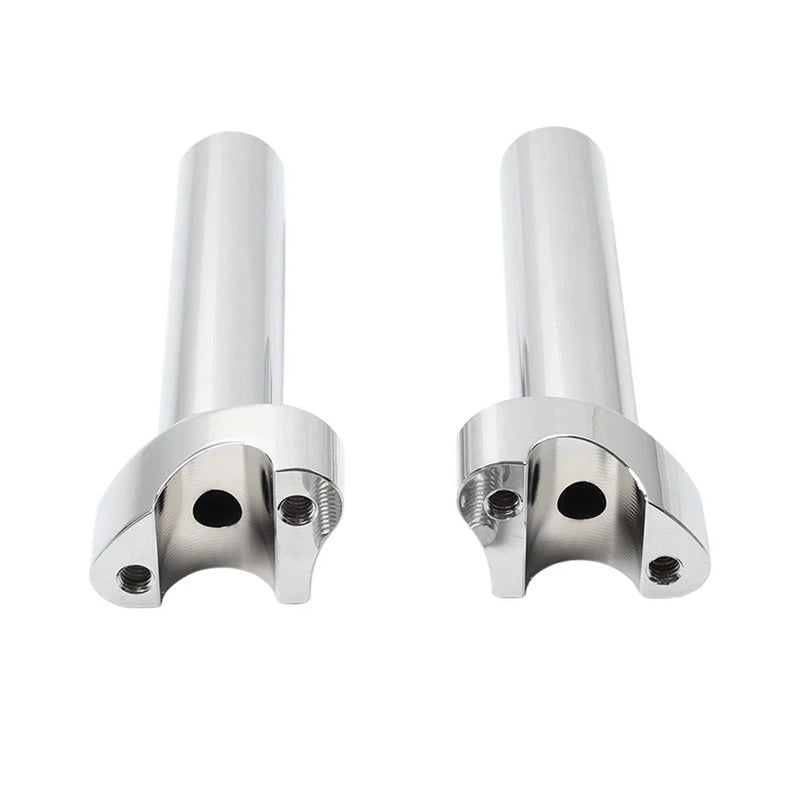 Harley Heritage Softail Dyna FXD Chrome 6" Straight Handlebar Risers