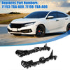 Honda Fit (2015) - Plastic Black, 2 x Brackets Front Bumper Bracket