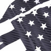 Dodge Challenger 2 x Carbon Fiber Style Rear Window Flags Stickers