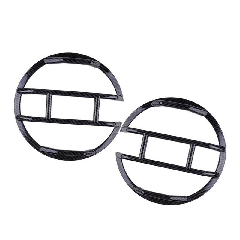 Ford Bronco Headlight Cover 2 x Carbon Fiber Style (2021-2024)