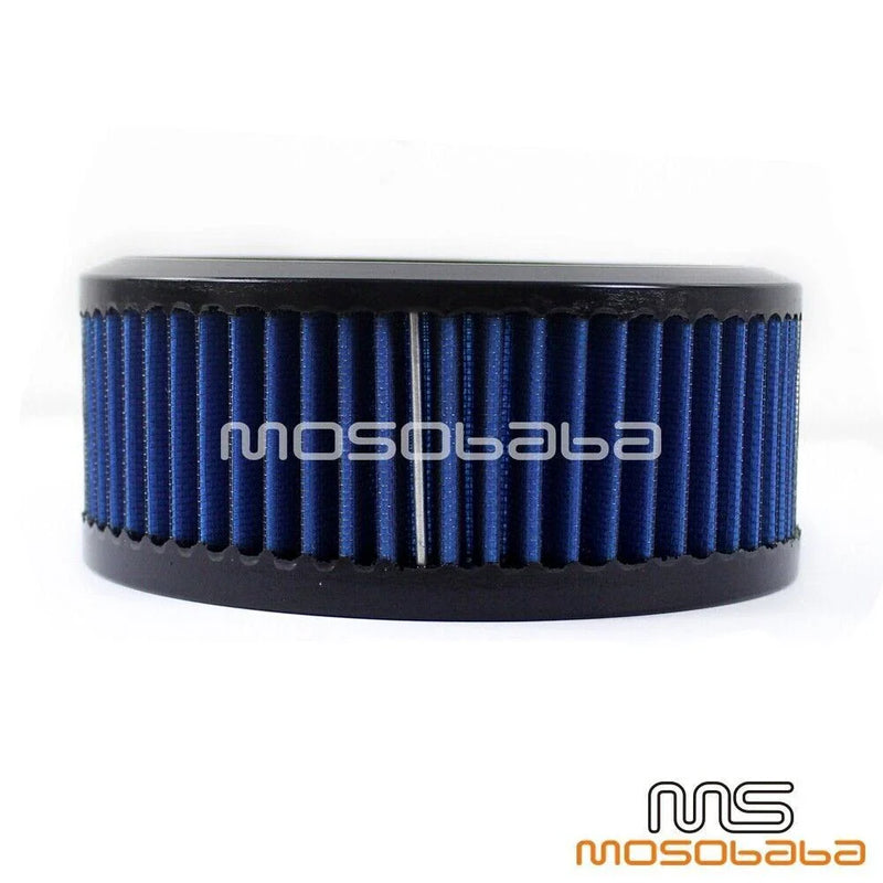 Harley Softail, Touring, Breakout 6" Round Blue Air Filter Cleaner (2012-2023)