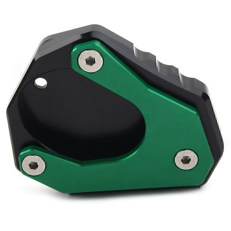 KAWASAKI Ninja 400, Versys 650 Green Foot Stand Side Extension Plate (2018-2023)