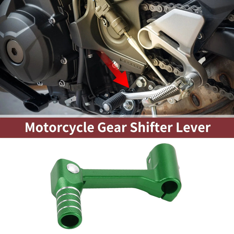 Bosuer Cheetah Green Folding Motorcycle Gear Shifter Lever