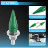Universal Motorcycle License Plate Screws Cover 5.4 cm Green 4pcs