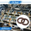 Make Model Oil Seal / 32x45x7mm / 2 x Seal Ring Rotary Shaft Seal FKM Brown