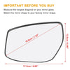 Nissan Sentra, Altima Driver Side Rearview Mirror Glass w/ Backing Plate (2007-2012)