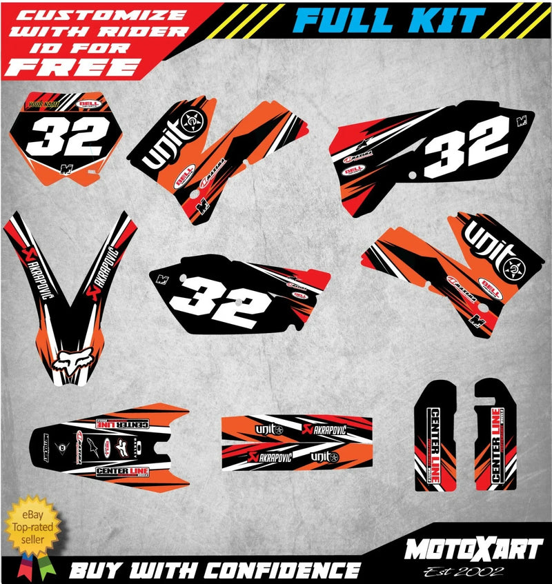 KTM SXF DIGGER Style Custom Graphics Kit Stickers (2005-2006)