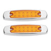 Trailer - Yellow Amber 12 LED Sealed Side Marker Clearance Light