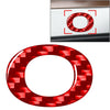 Car Badge Emblem 1pc Carbon Red Alphabet Letter Decals Sticker