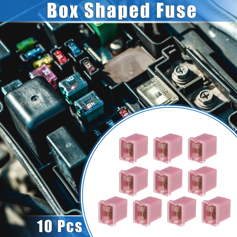 Pickup Trucks & Cars 10 Pcs Mini Box Shaped Fuse 30 Amps (Various Years)