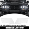 BMW E46 1 Pair Car Front Headlight Lens Cover (1998-2002)