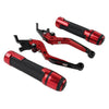 Kawasaki ZX1400 Red Extendable Brake Clutch Levers & Handlebar Grips (2006-2023)