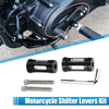 Harley Pair Black White Shifter Levers
