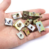 Car Fender Bumper 150 Pcs U-Type Metal Screw Nut Clips