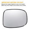 Honda Model Car Left Right Mirror Glass w/ Back Non-heated
