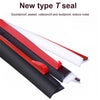 Car Bumper Fender Trim Black 5M Rubber Seal Strip Weatherstrip