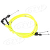 Honda CBR1000RR 2 x Yellow Accelerator Throttle Cables (2004-2007)