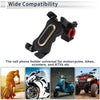 Motorcycle Handlebar 4.7-7.2 Phones Gold Tone Phone Mount Holder