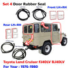 Door Seal Weatherstrip Rubber Fits 1976-1980 Toyota Land Cruiser FJ40 BJ40