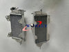 Kawasaki KX125 KX250 Aluminum Radiator & Hose (1990-1993)