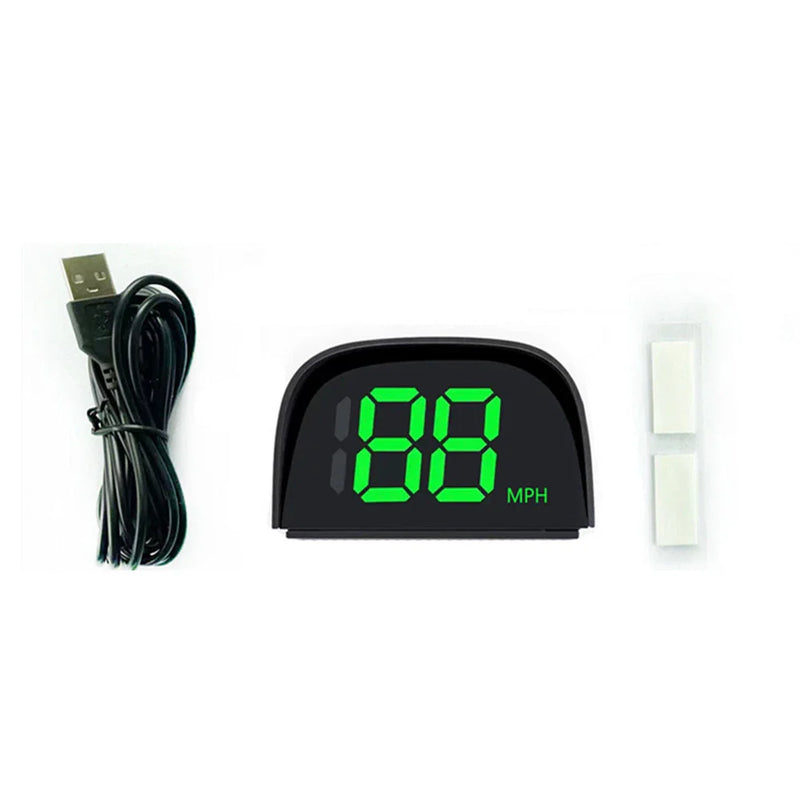Car - MPH Green Digital HUD GPS Head-Up Display Speedometer