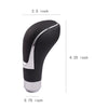 Car Black Leather Gear Shift Knob Shifter Lever Grip (8mm, 10mm, 12mm)