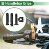 7/8" 22mm Motorcycle Hand Grips Cover Kit Handlebar Polka Dot Pattern