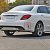 Mercedes Benz W205 Front & Rear Bumper Side Vent Canards (2015-2018)