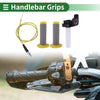 Motorcycle 7/8" 22mm Hand Grips Cover Rubber Yellow