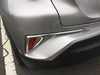 Toyota C-HR (2018-2019) 2 x ABS Chrome Rear Fog Light Lamp Frame Cover Trim