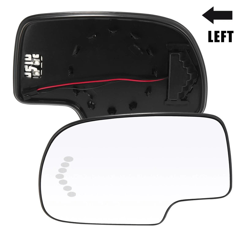 GMC Yukon Driver Side Heated Mirror Glass with Backing Plate (2003 - 2006)