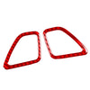 Jeep Cherokee Carbon Fiber Red Dashboard Air Vent Outlet Cover Trim (2014-2023)