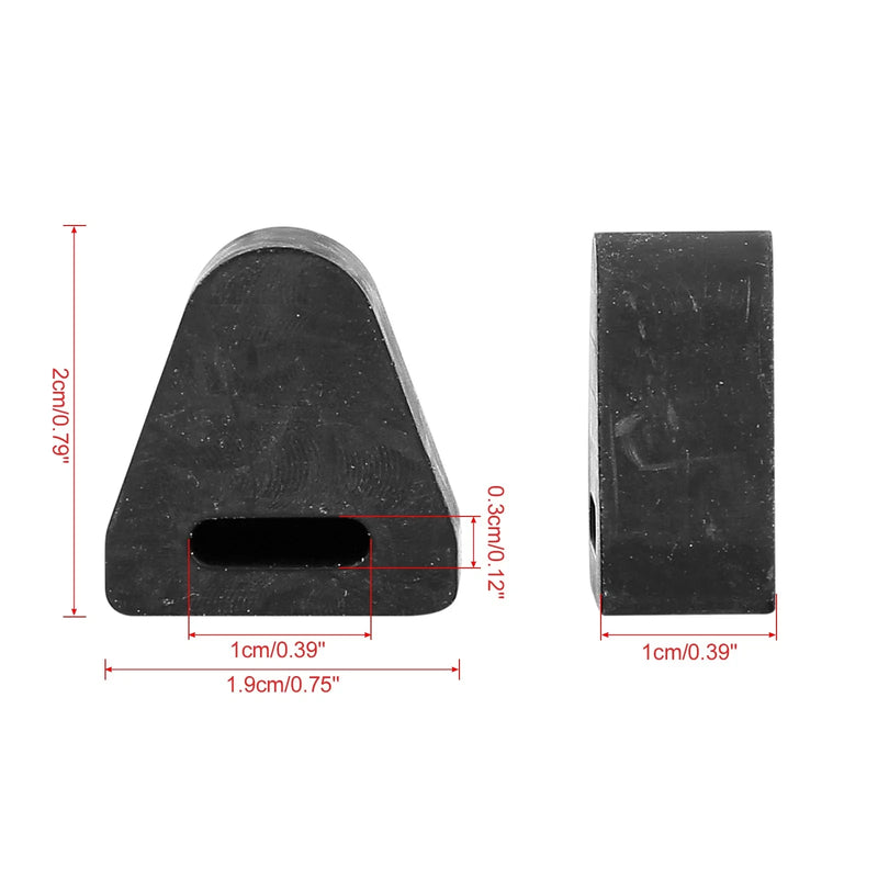 Chevrolet Silverado 2 x Black Tailgate Latch Rubber Stops