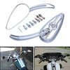 Harley-Davidson Fatboy Chrome Skull Head Rearview Mirrors (1990-2023)