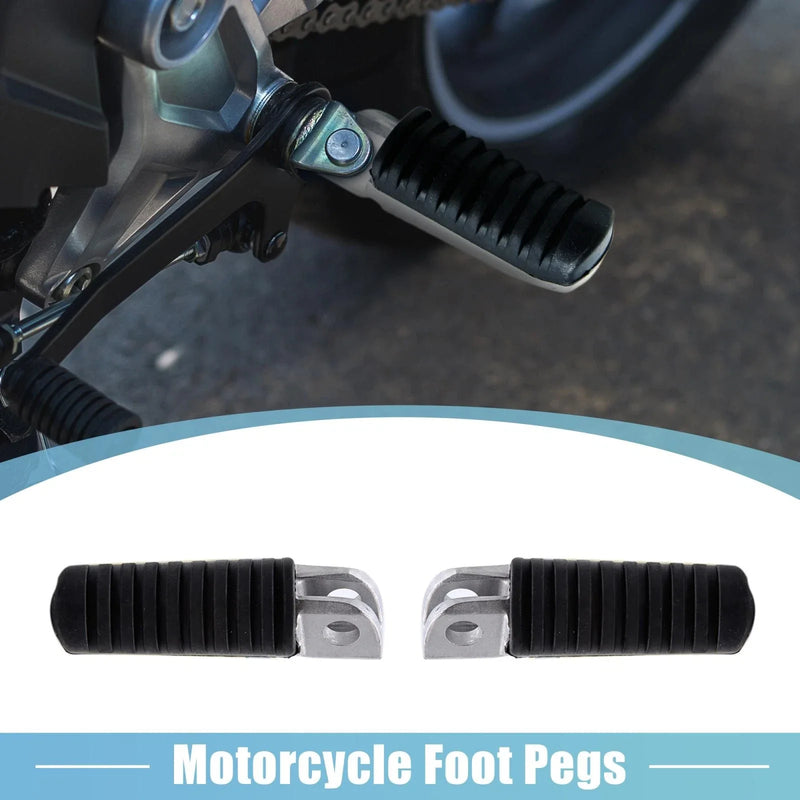 Kawasaki 1 Pair 12.5mm Aluminium Alloy Motorcycle Footrest Footpeg Black