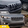 Jeep Cherokee Chrome Mesh Honeycomb Front Grille Inserts (2019-2022)