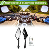 Motorcycle M8/M10 Rear View Mirrors 1 Set