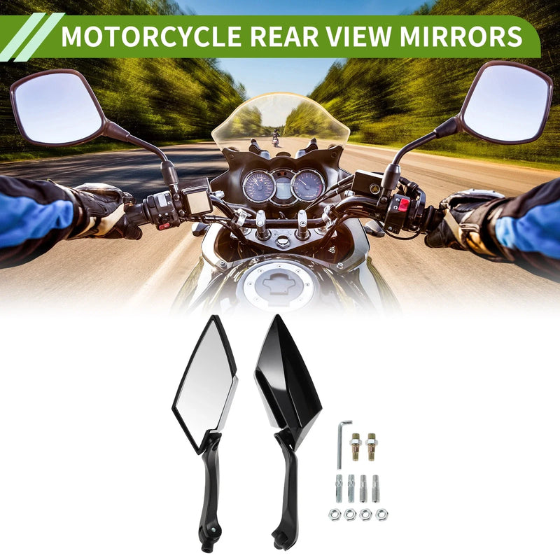 Motorcycle M8/M10 Rear View Mirrors 1 Set