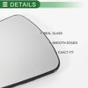 Ford Mondeo Left Side White Mirror Glass w/ Back Convex Heated (2014-2022)