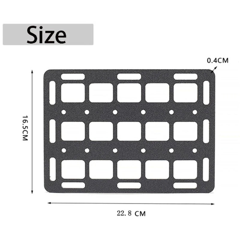 Vehicle Tactical Molle Panel Car Headrest Gun Rack Storage