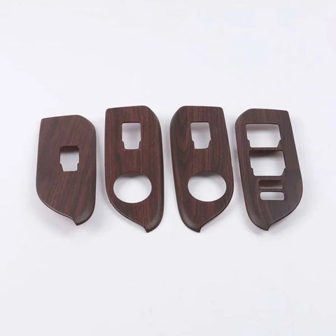 Toyota Prado FJ150 12x Wood Grain Window Switch Panel Cover (2010–2021)